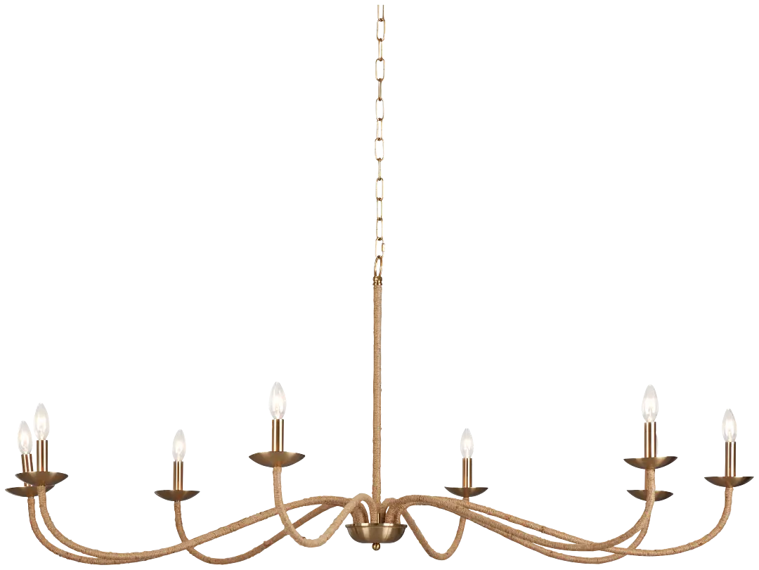 Granita Gold Jute Chandelier Granita Gold Jute Chandelier