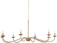 Granita Gold Jute Chandelier