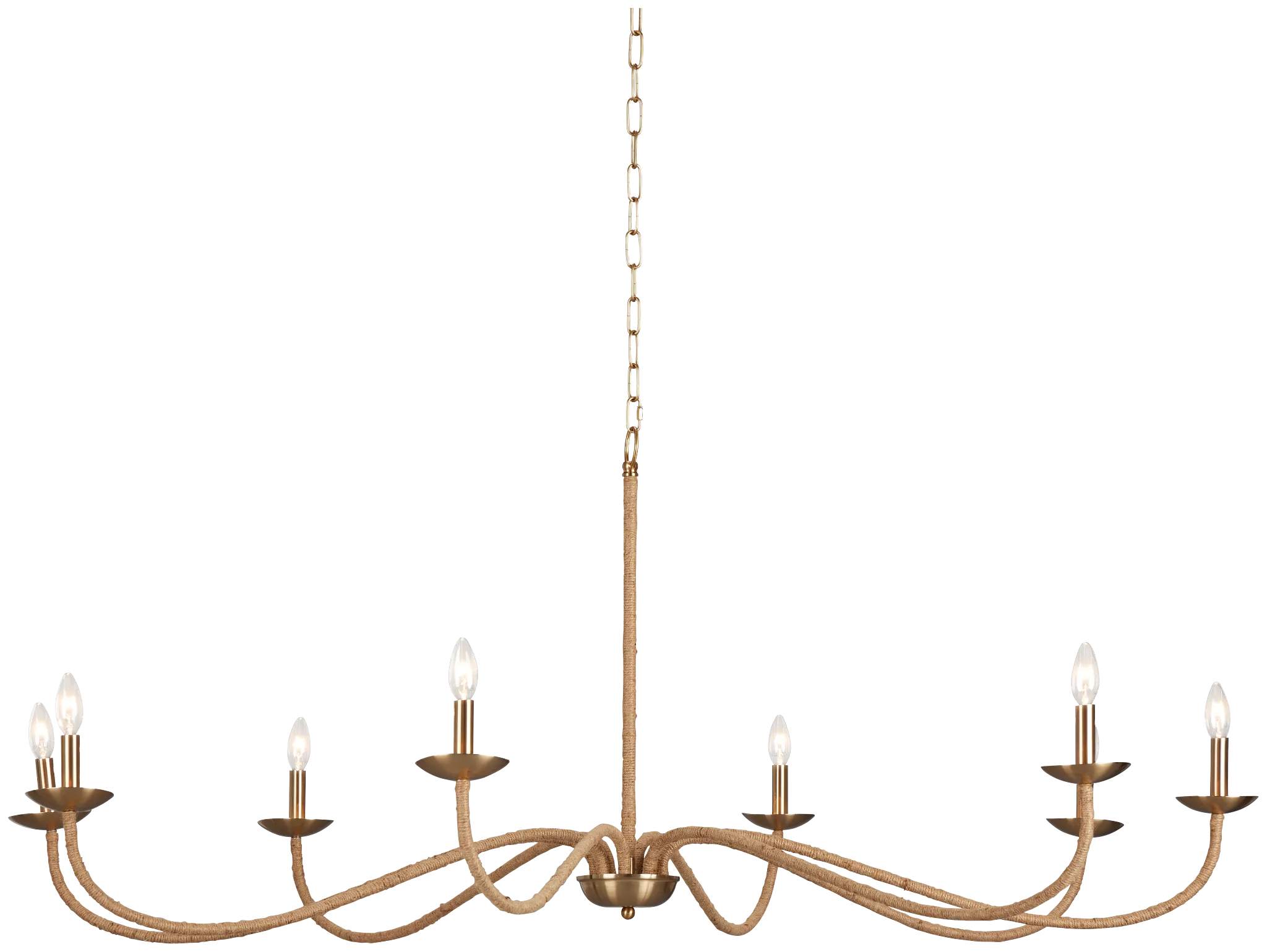 Granita Gold Jute Chandelier