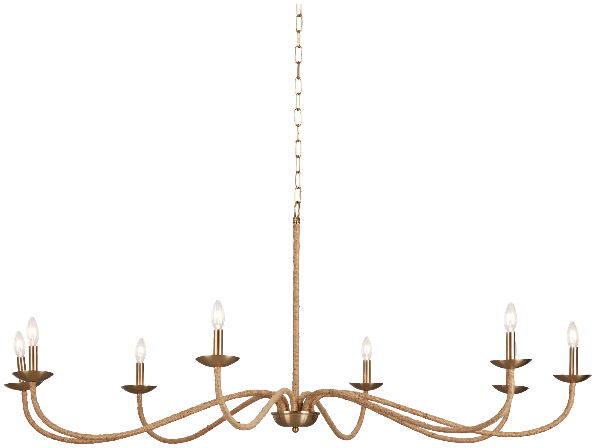 Granita Gold Jute Chandelier Granita Gold Jute Chandelier