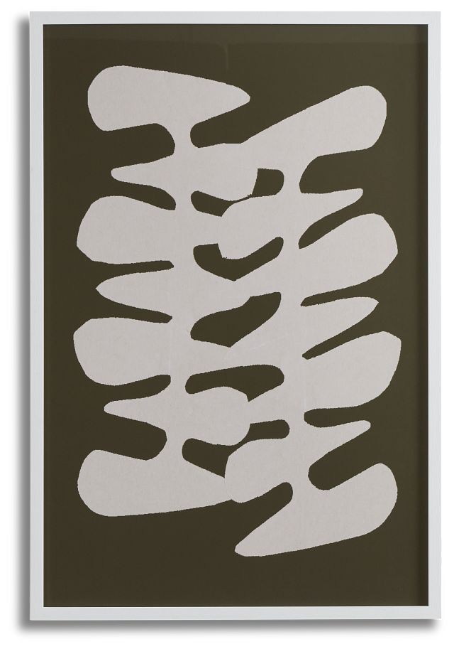 Vas Dark Green Framed Wall Art