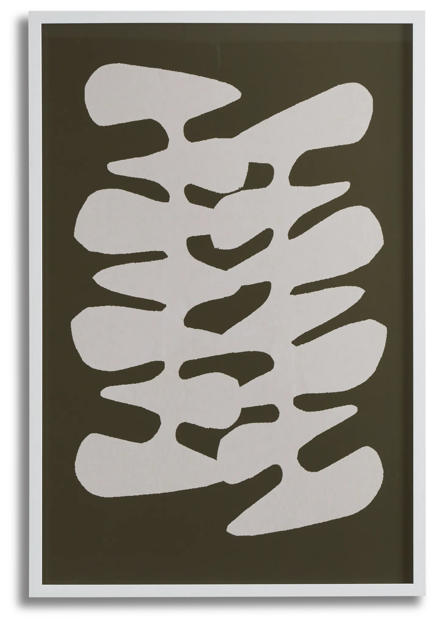 Vas Dark Green Framed Wall Art