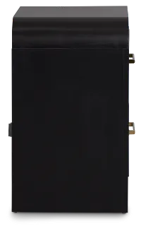 Lyndie Black 2-drawer Nightstand