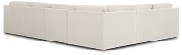 Hudson Gray Fabric Medium Two-arm Sectional