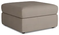 Citymod Beige Fabric Storage Ottoman