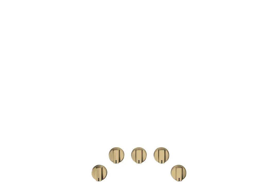 Cafe 1 Series Brass 5 Piece Gas Knobs Cafe 1 Series Brass 5 Piece Gas Knobs