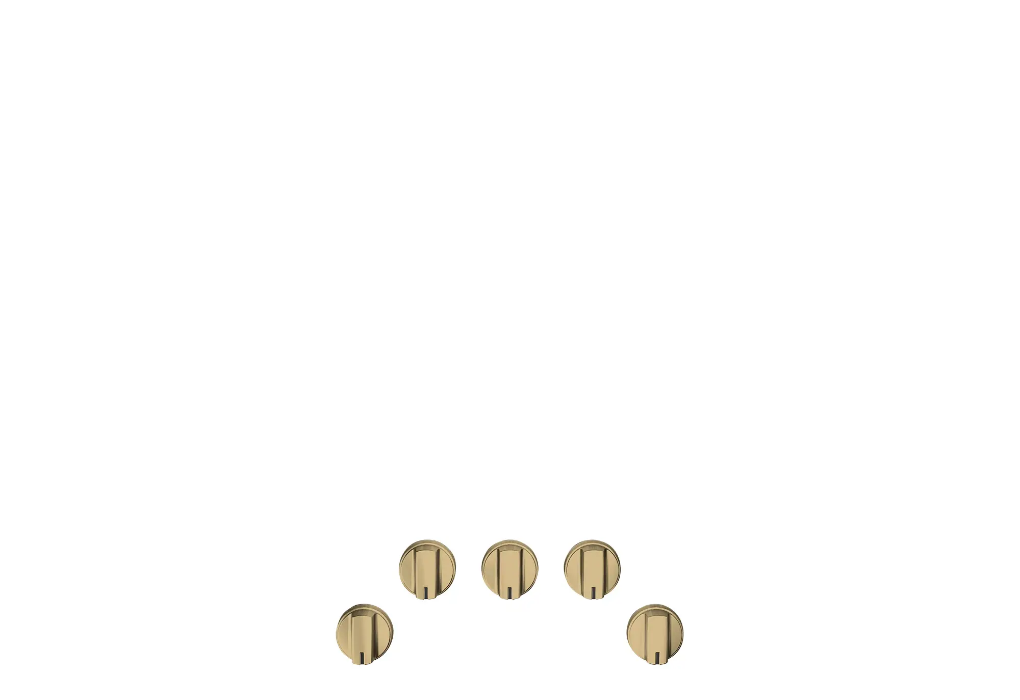 Cafe 1 Series Brass 5 Piece Gas Knobs Cafe 1 Series Brass 5 Piece Gas Knobs