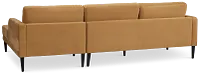 Nala Light Brown Velvet Right Chaise Sectional