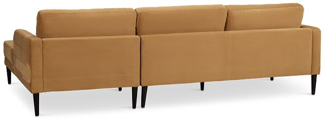 Nala Light Brown Velvet Right Chaise Sectional