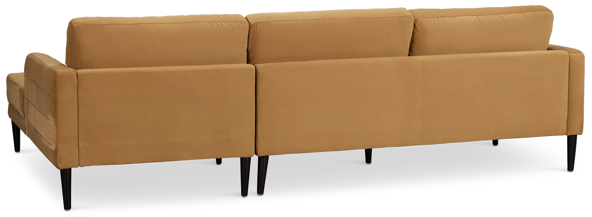 Nala Light Brown Velvet Right Chaise Sectional