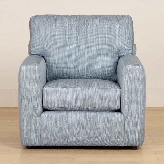 Rhodes Light Blue Fabric Chair