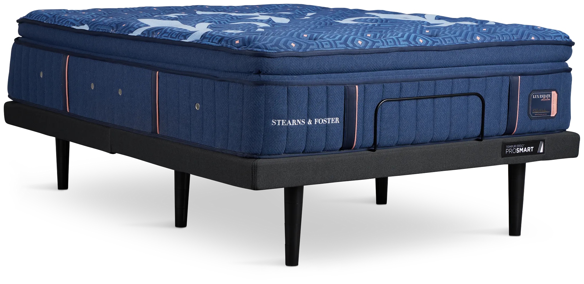 Stearns & Foster Lux Estate Soft Ergo Prosmart Adjustable Mattress Set
