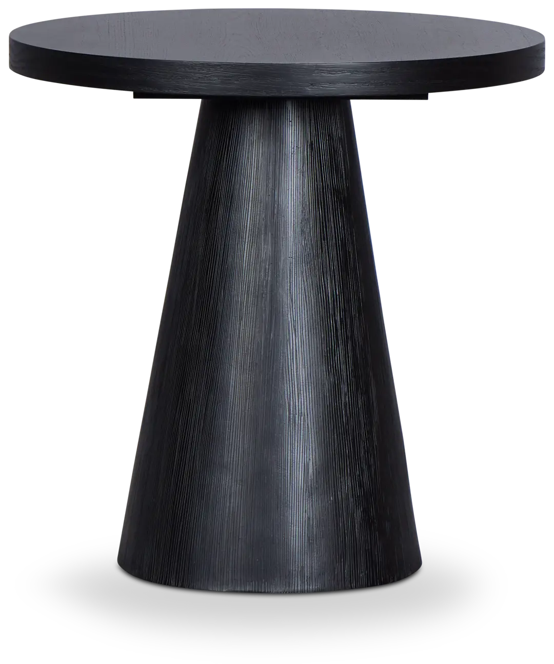 Alden Black Round End Table Alden Black Round End Table