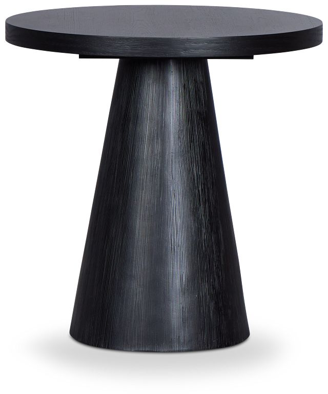 Alden Black Round End Table