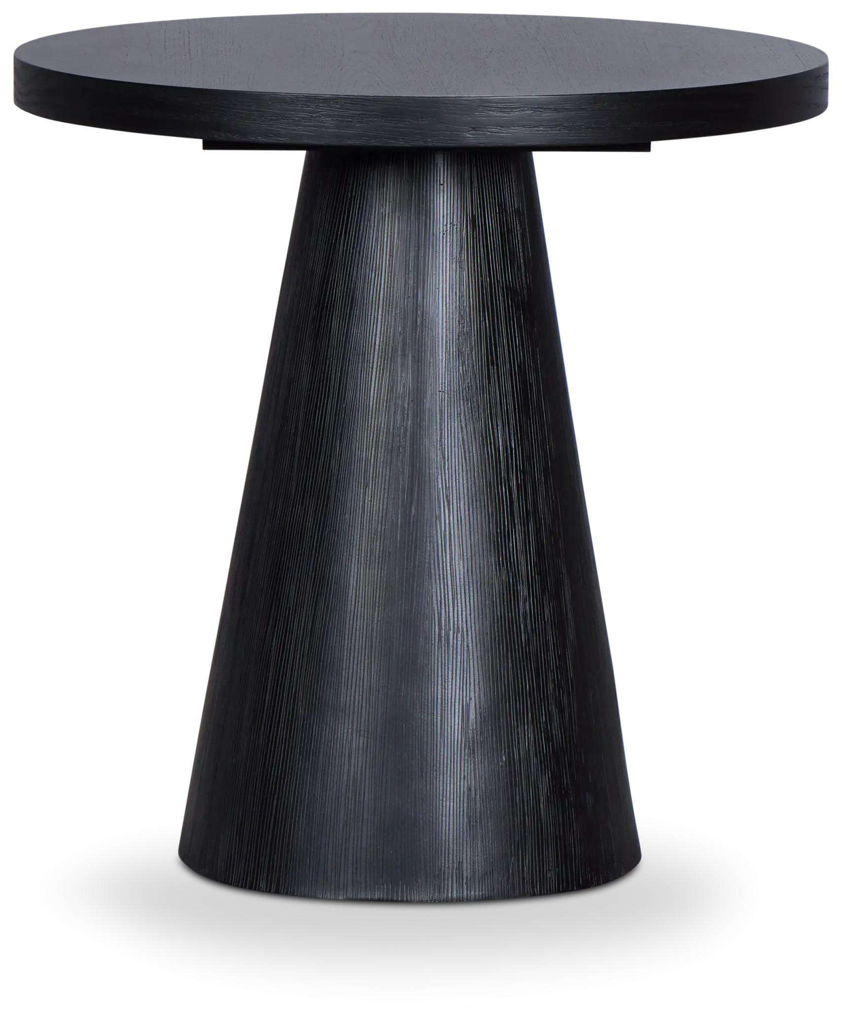 Alden Black Round End Table Alden Black Round End Table