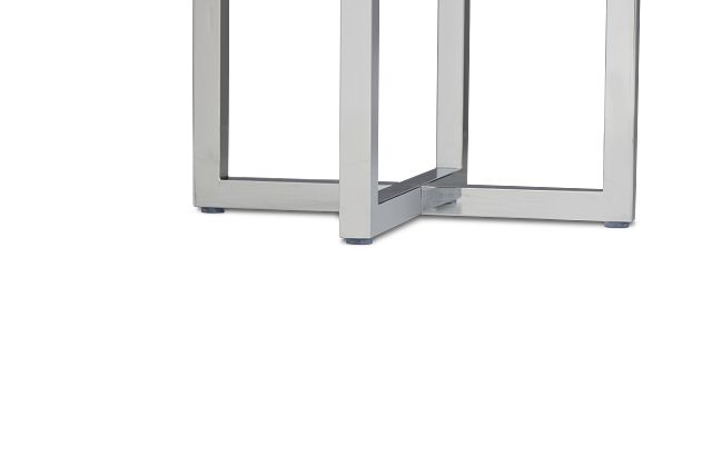 Amalfi Glass Round High Dining Table