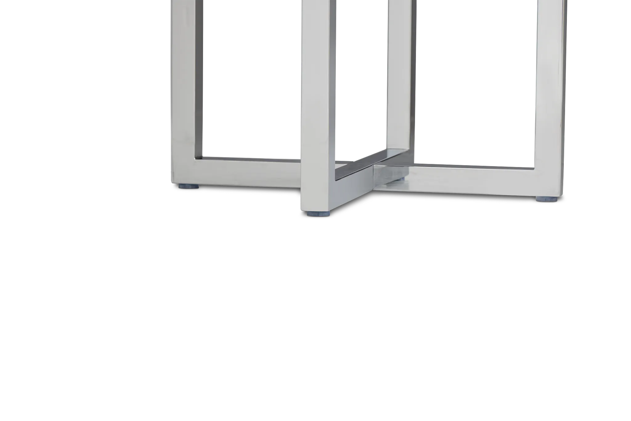 Amalfi Glass Round High Dining Table