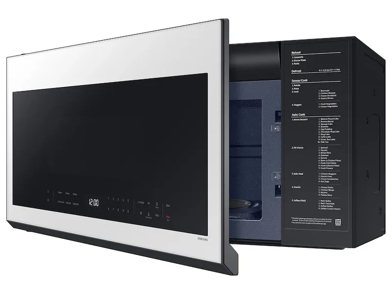 Samsung Bespoke Series White Over-the-range Microwave