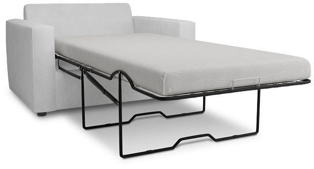 Siesta Peyton White Fabric Memory Foam Sleeper