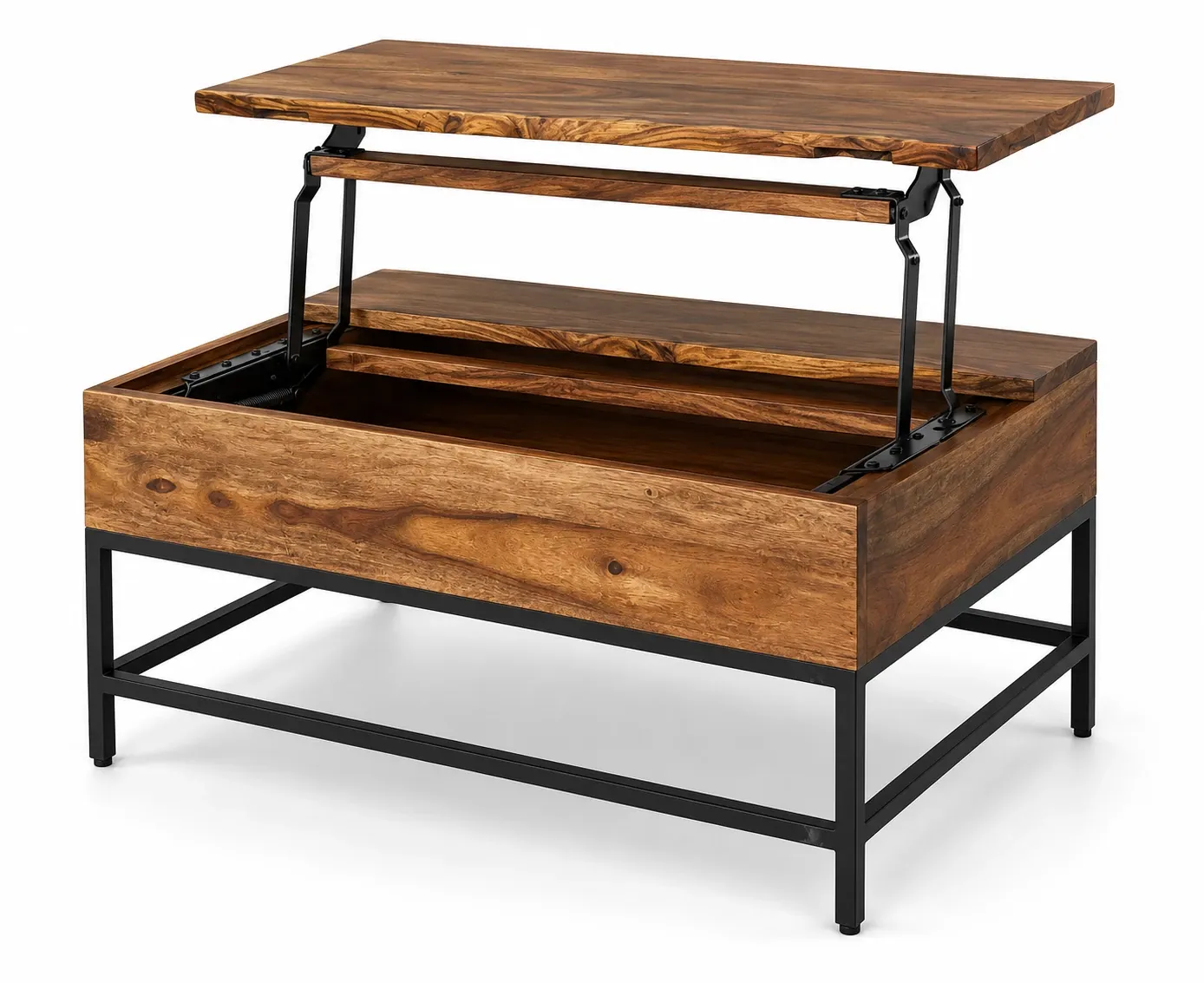 Tanner Mid Tone Rect Lift Coffee Table