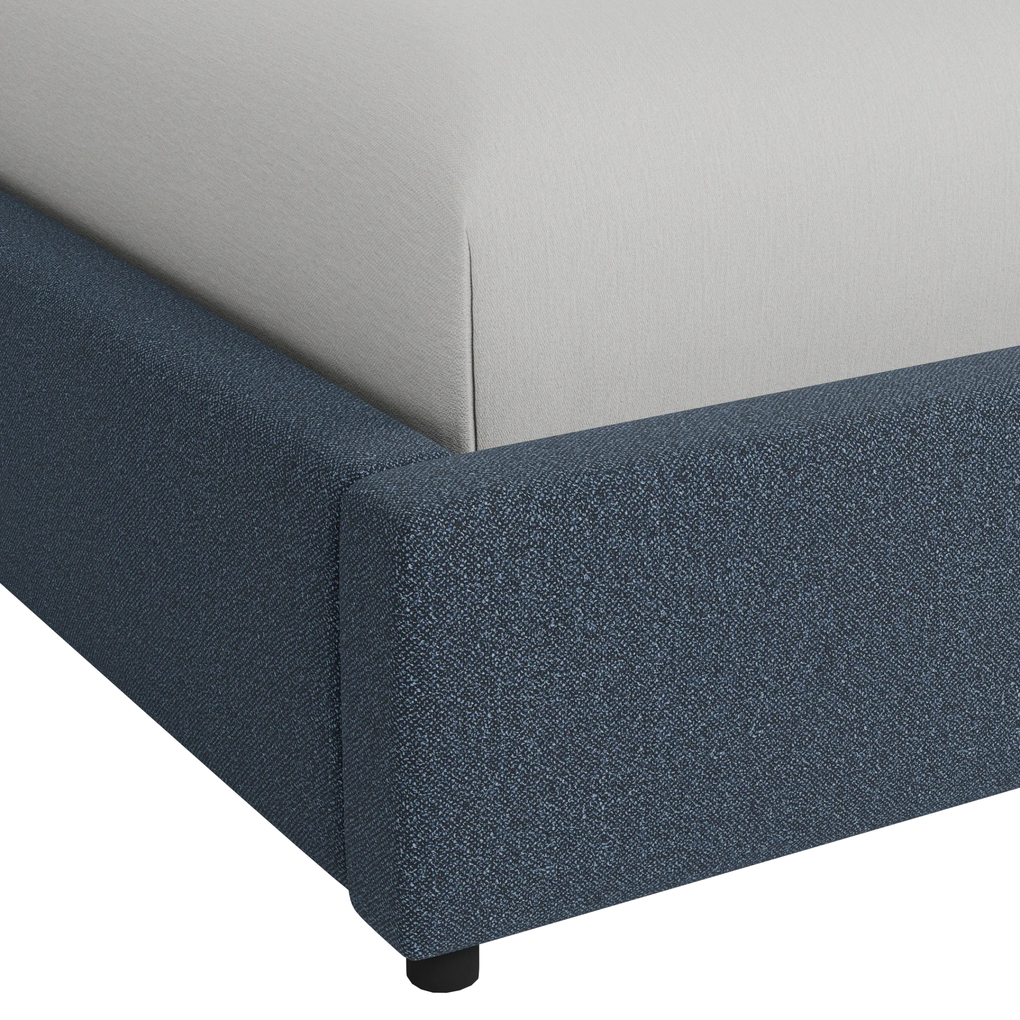 Grayton Elite Dark Blue 44" Upholstered Platform Bed