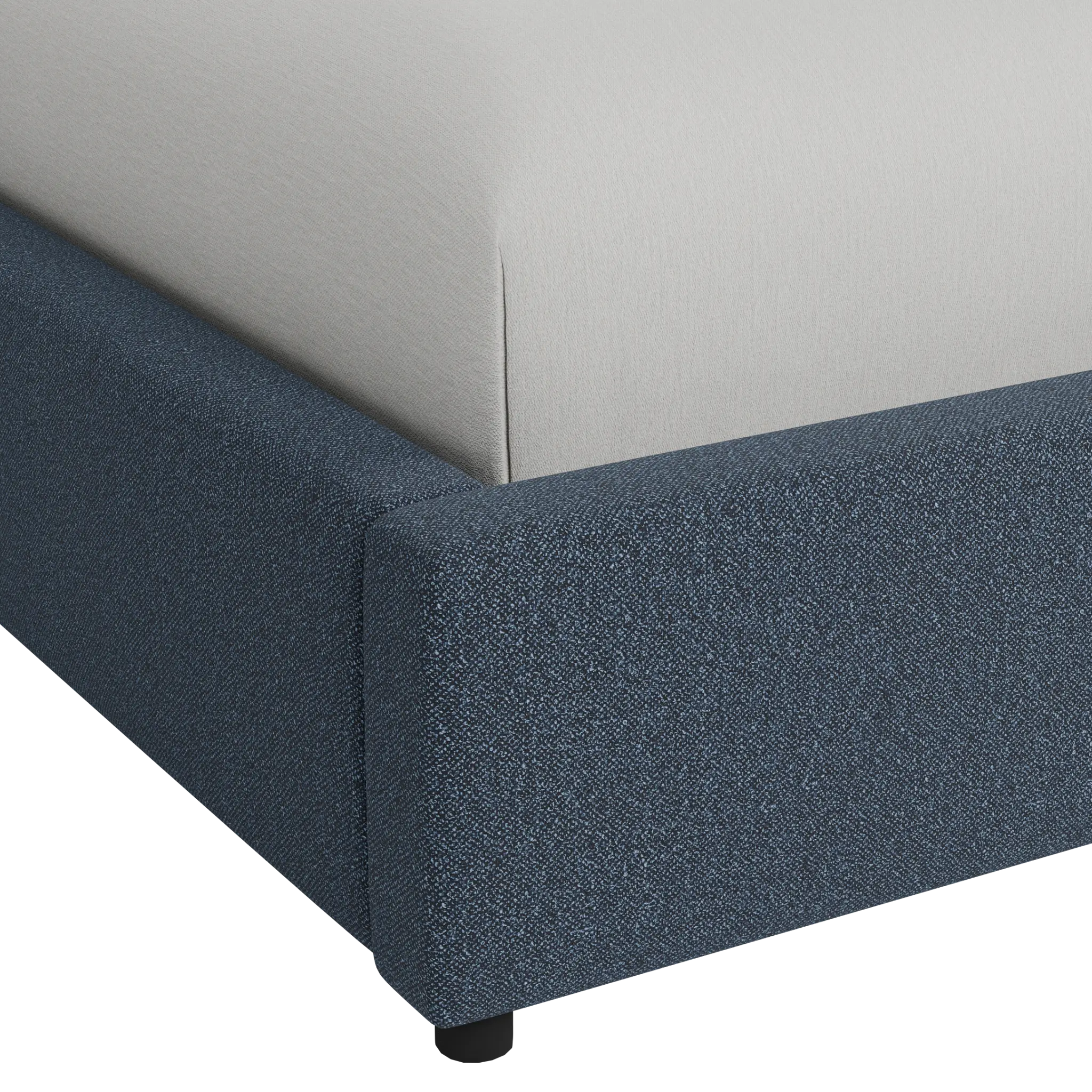 Grayton Elite Dark Blue 44" Upholstered Platform Bed Grayton Elite Dark Blue 44" Upholstered Platform Bed