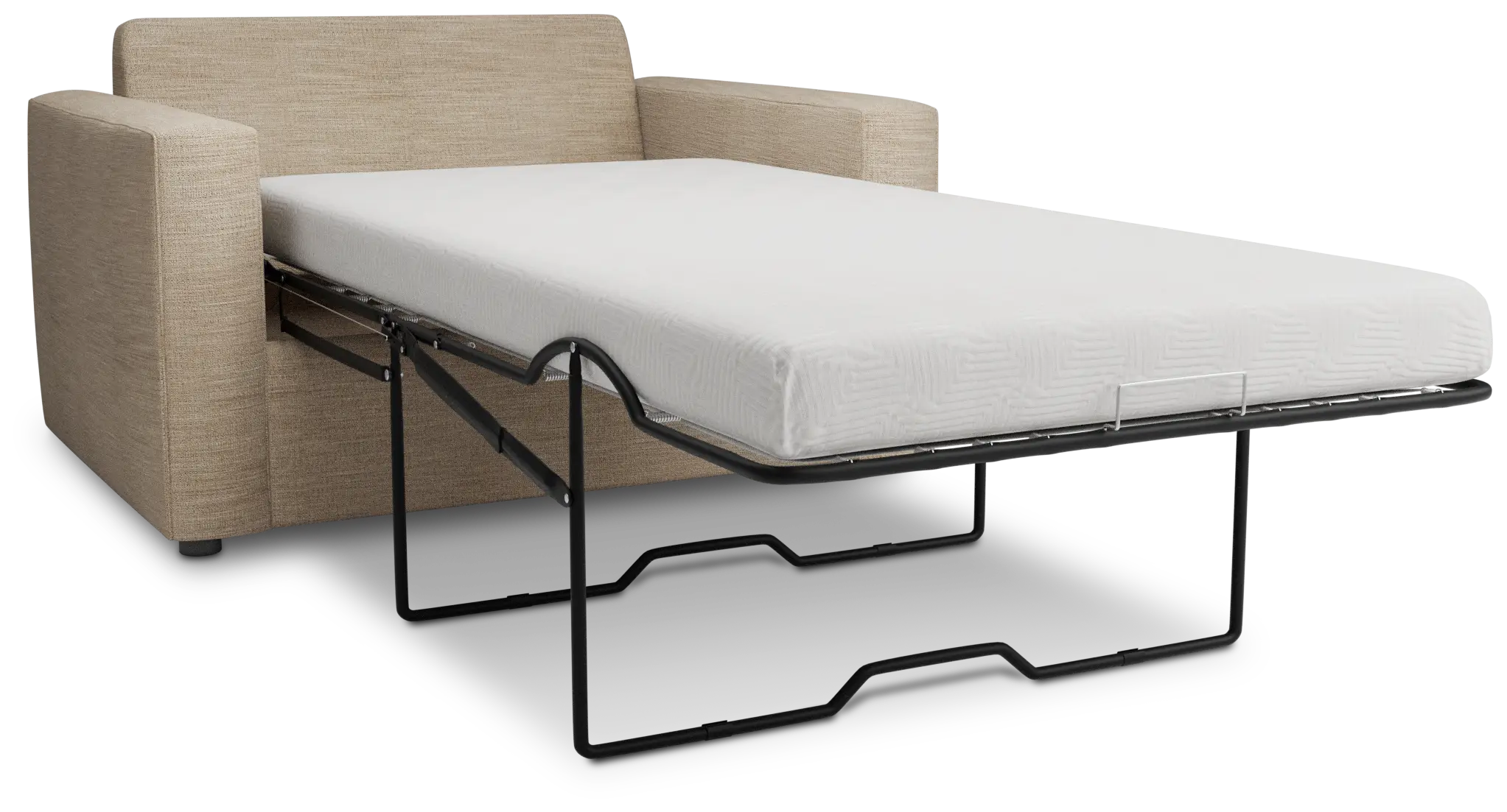 Siesta Victory Taupe Fabric Cooling Memory Foam Sleeper Siesta Victory Taupe Fabric Cooling Memory Foam Sleeper