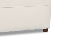 Tate Light Beige Fabric Ottoman