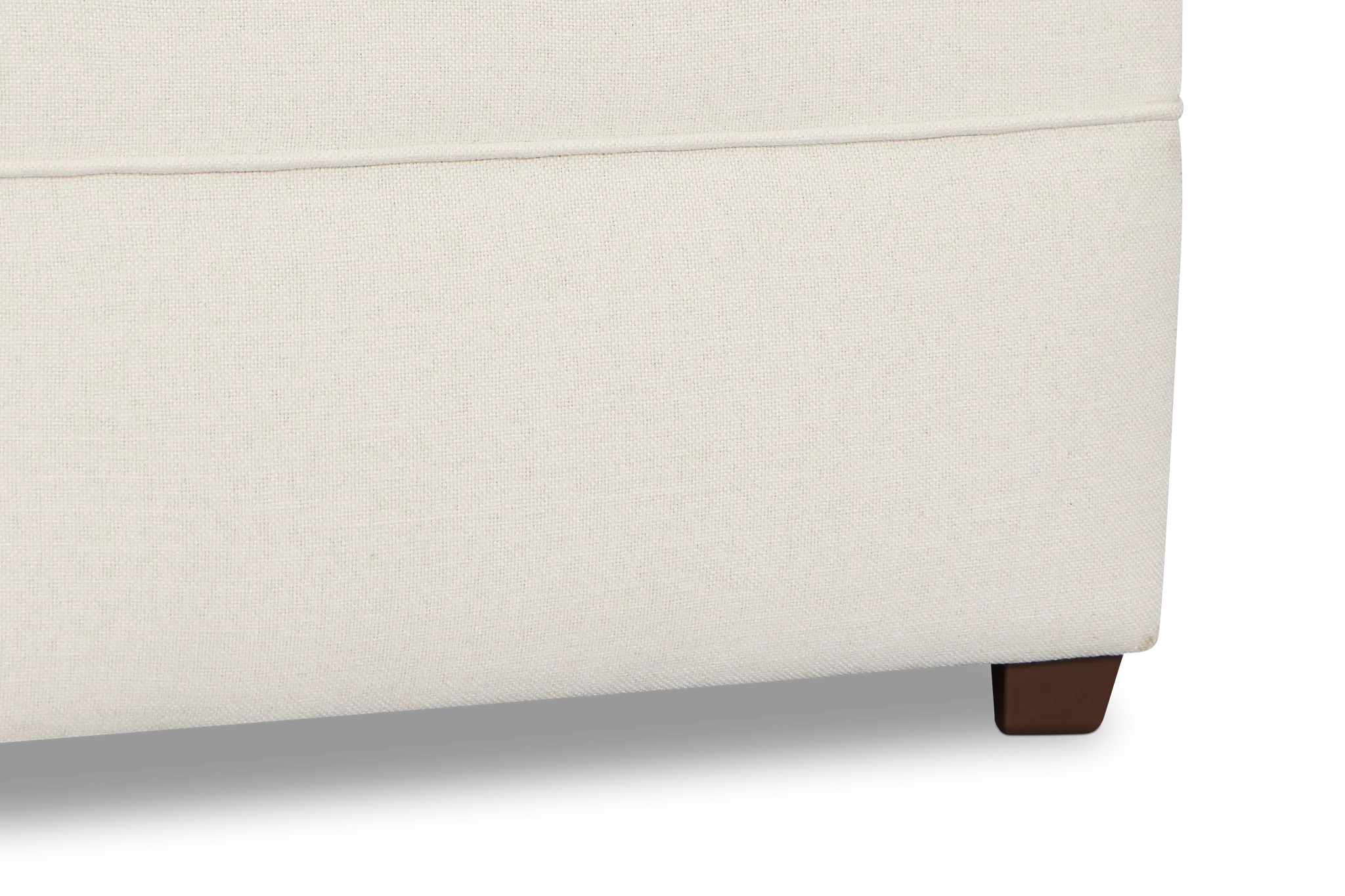 Tate Light Beige Fabric Ottoman