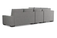 Edgewater Victory Gray Medium Two-arm Sectional