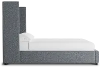 Captiva Elevation Gray 60" Upholstered Shelter Bed