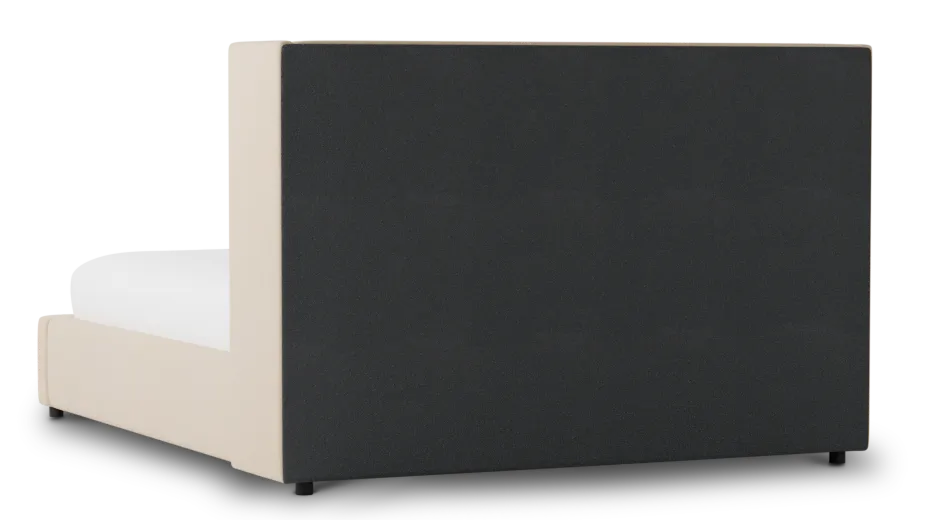 Captiva Peyton Beige 48" Upholstered Shelter Bed