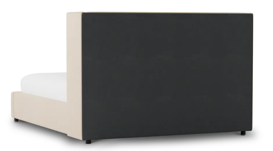 Captiva Peyton Beige 48" Upholstered Shelter Bed Captiva Peyton Beige 48" Upholstered Shelter Bed