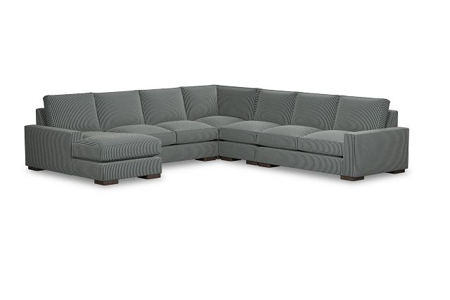 Edgewater Lucy Navy Large Left Chaise Sectional