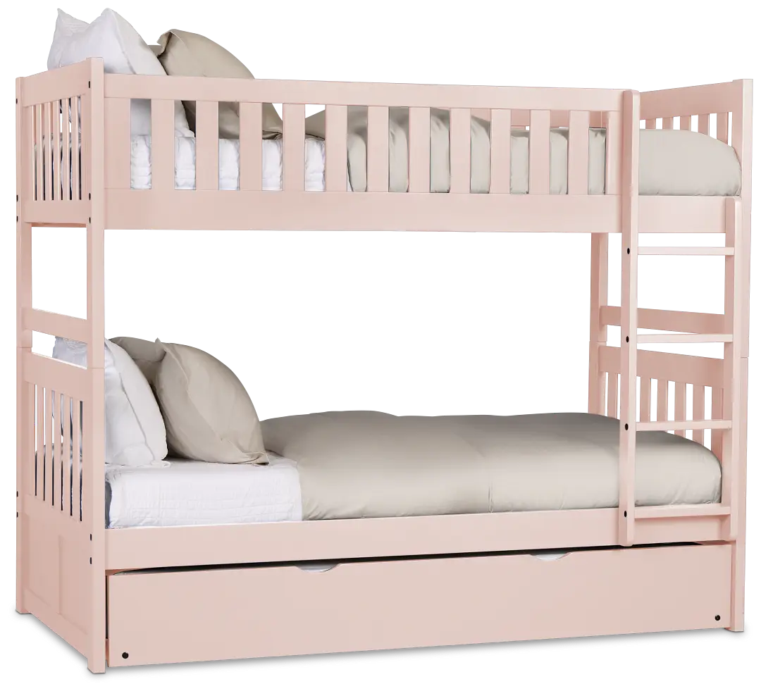 Charleston Pink Trundle Bunk Bed Charleston Pink Trundle Bunk Bed