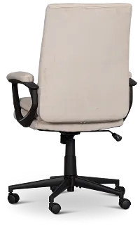 Krista Taupe Fabric Upholstered Desk Chair