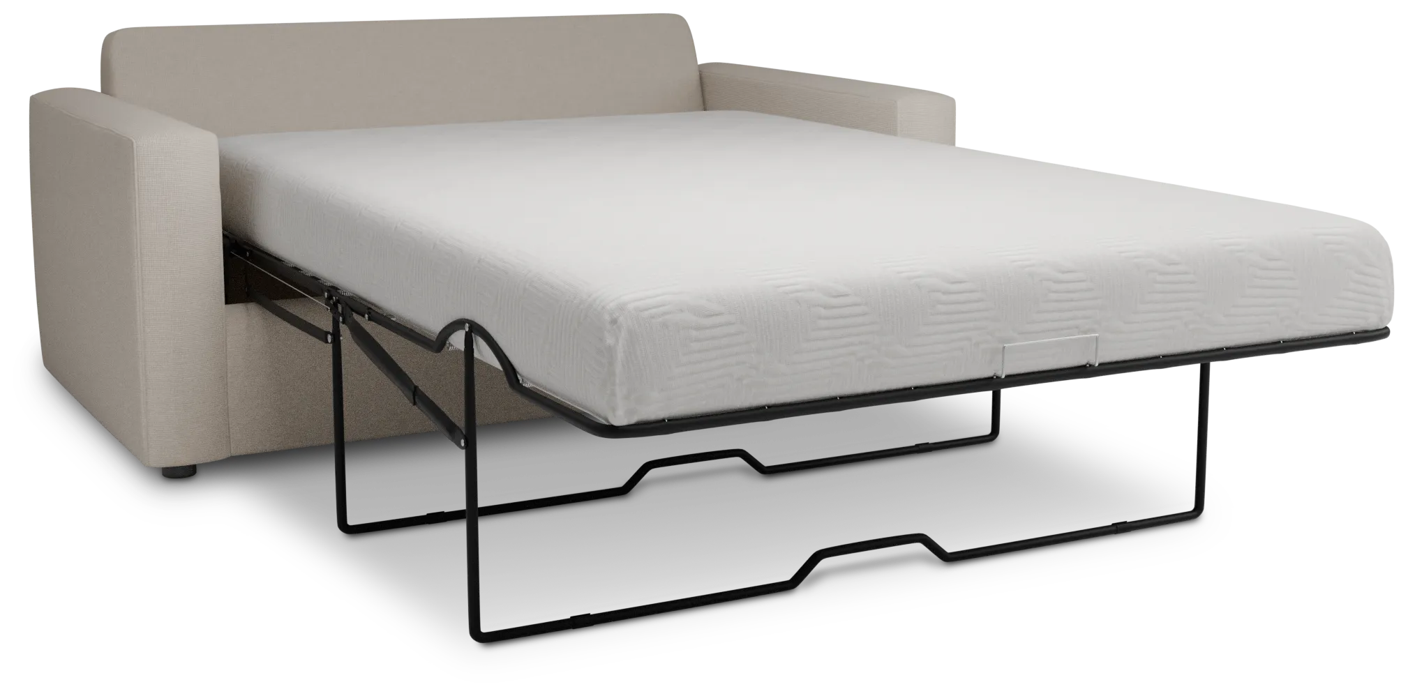 Siesta Suave Beige Fabric Memory Foam Sleeper