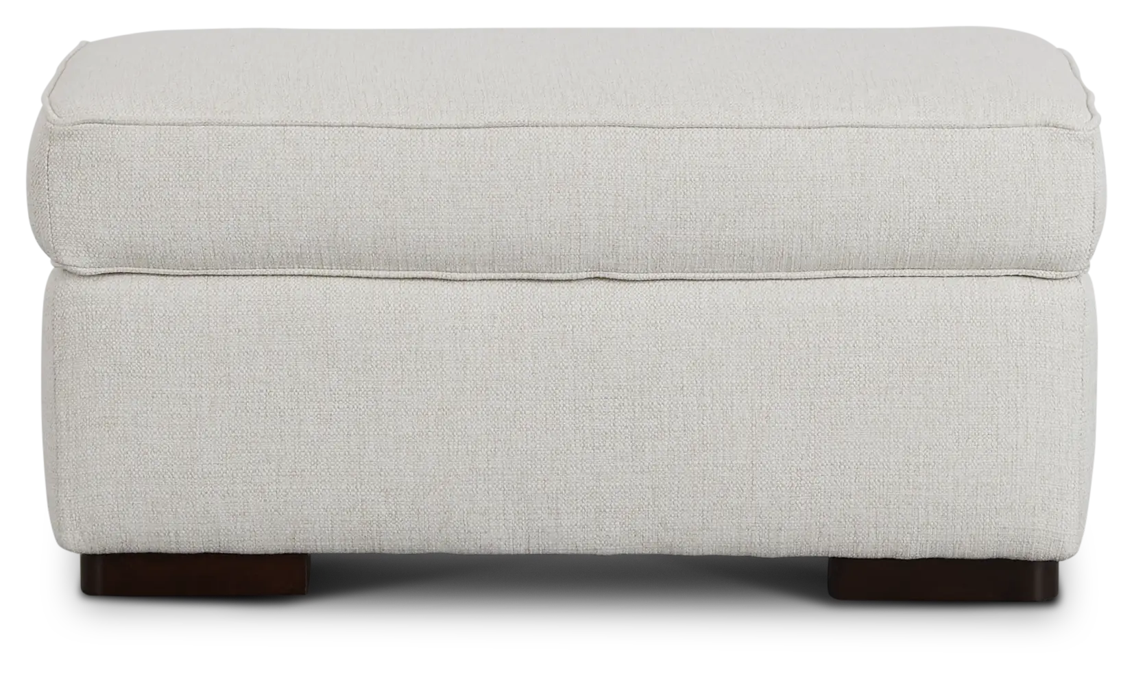 Austin White Fabric Ottoman Austin White Fabric Ottoman
