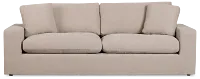 Breeze Taupe Fabric Sofa