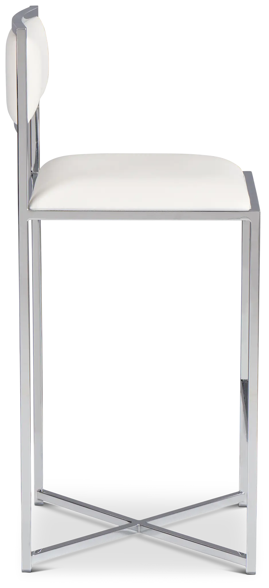 Amalfi Whitestnl Steel 30" Upholstered Barstool Amalfi Whitestnl Steel 30" Upholstered Barstool