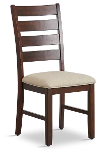 Jax Dark Tone Wood Side Chair