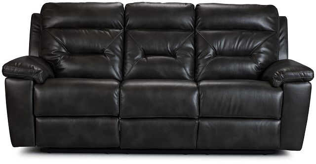 Phoenix Dark Gray Micro Reclining Sofa (1)