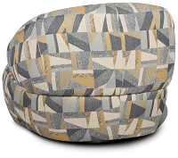 Cory Multicolored Fabric Swivel Accent Chair