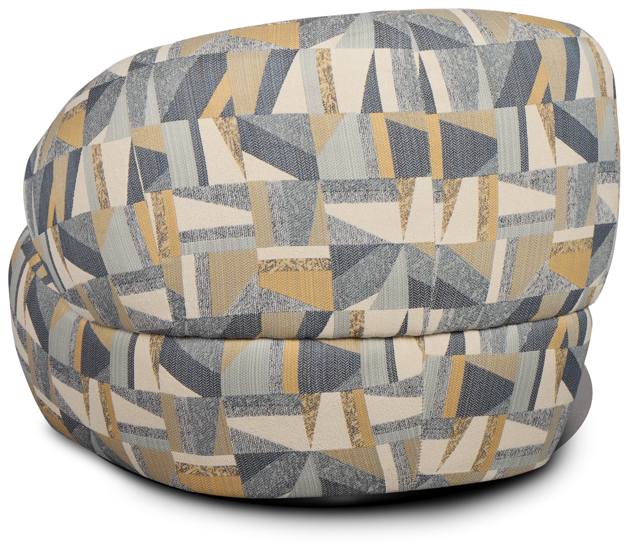 Cory Multicolored Fabric Swivel Accent Chair