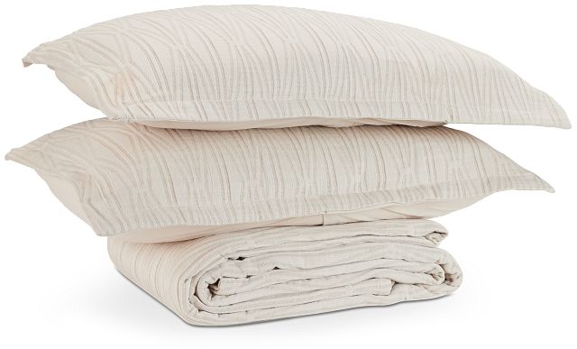 Talia Beige Coverlet Set