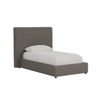 Grayton Elite Dark Gray 54" Upholstered Platform Bed