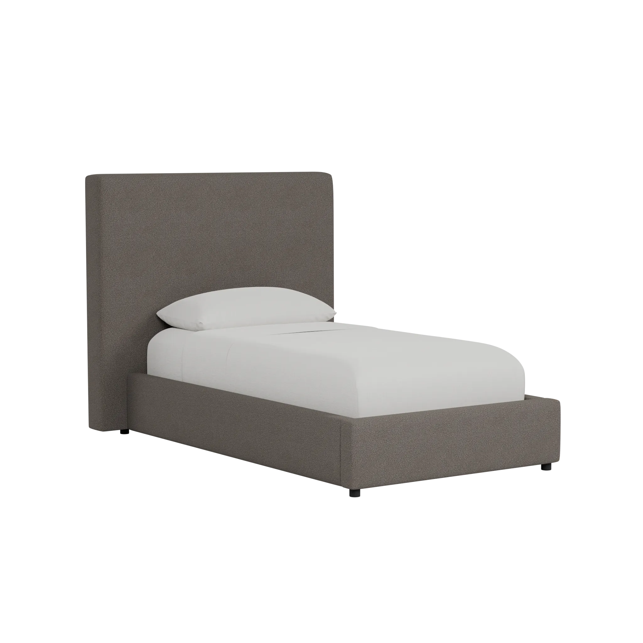 Grayton Elite Dark Gray 54" Upholstered Platform Bed