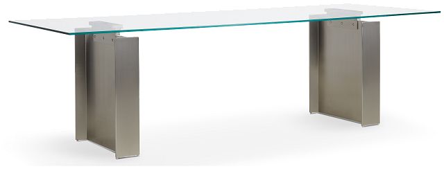 Omnia Glass 104" Rectangular Table