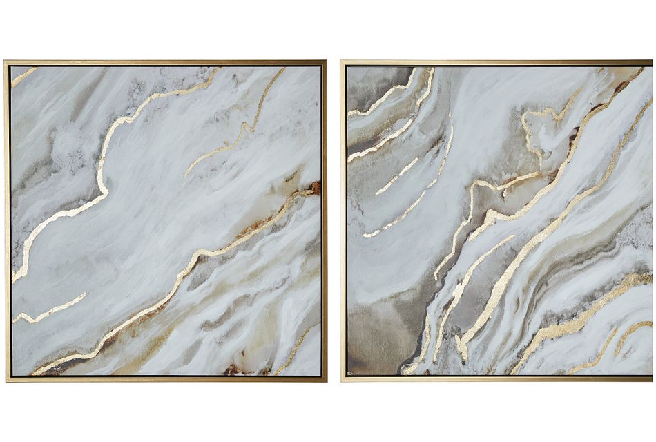 Corian Silver Set Of 2 Framed Wall Art Home Accents Wall Decor