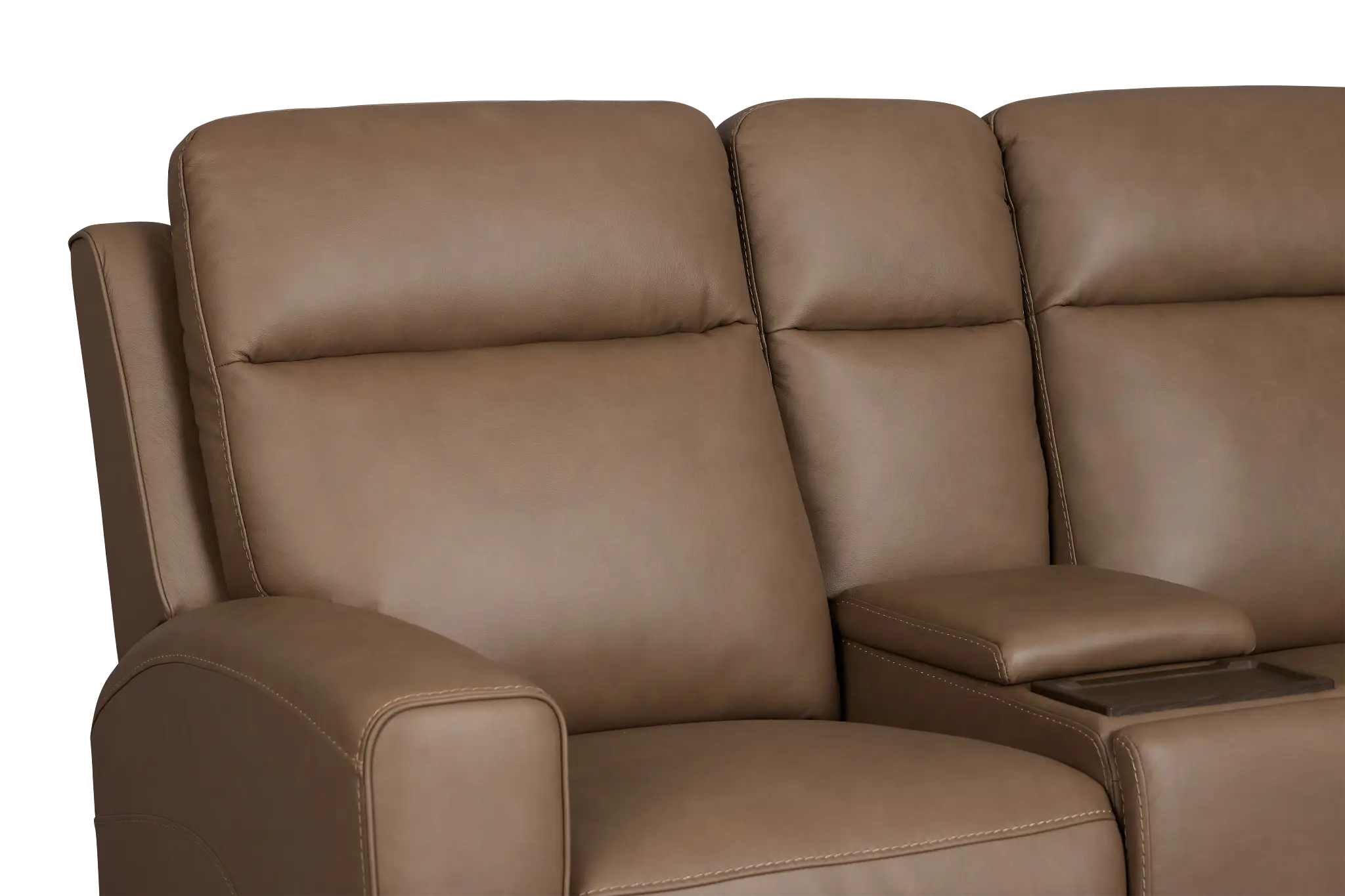 Flexsteel Belmont Dark Brown Lthr/vinyl Power Reclining Loveseat Flexsteel Belmont Dark Brown Lthr/vinyl Power Reclining Loveseat